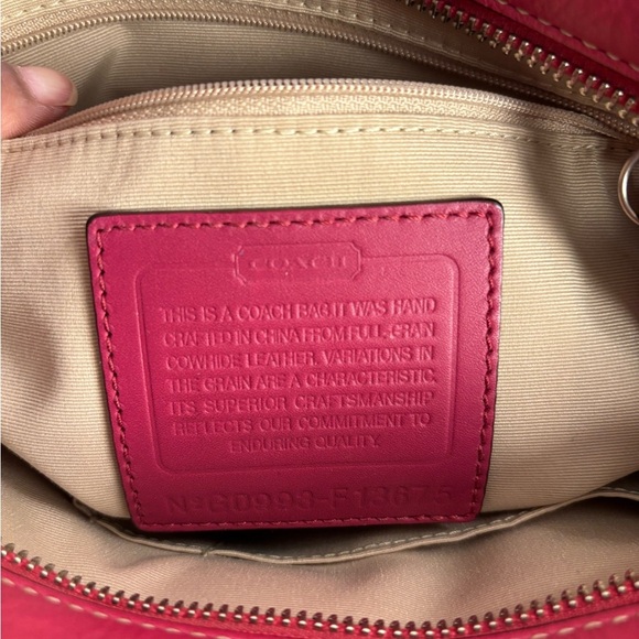Coach Pink Madeline Leather Shoulder Bag / Tote - Picture 11 of 11